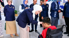 Kisah Haru Nabil Sidoarjo: Tak Bisa Berjalan Pasca Kecelakaan, Kini Dapat Kursi Roda dan Jaminan Pendidikan dari Lita Machfud Arifin