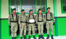 Personel Yonif TP 931/KJ Hadirkan Semangat Kemerdekaan di MI Miftahun Najah Sumenep