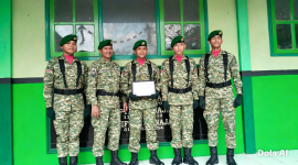 Personel Yonif TP 931/KJ Hadirkan Semangat Kemerdekaan di MI Miftahun Najah Sumenep