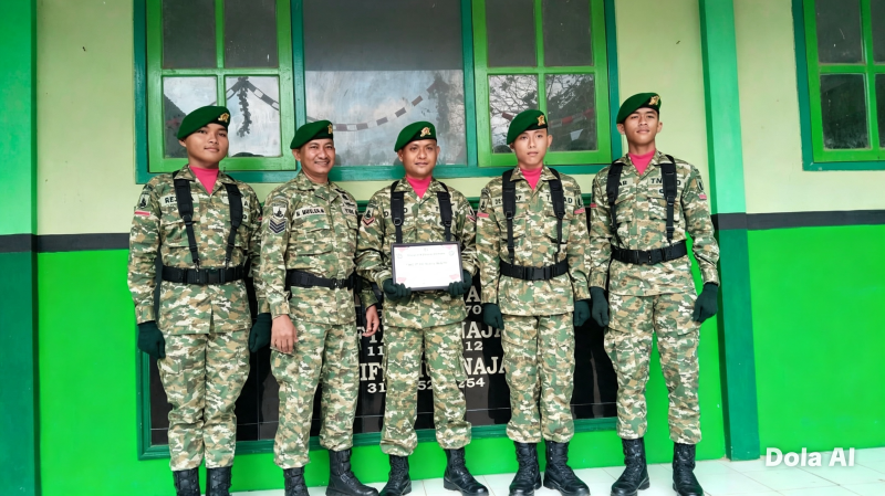 Personel Yonif TP 931/KJ Hadirkan Semangat Kemerdekaan di MI Miftahun Najah Sumenep