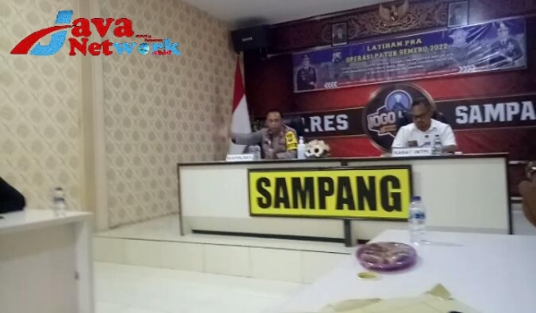 Aula Mapolres Sampang Saat Audensi Bersama Wartawan