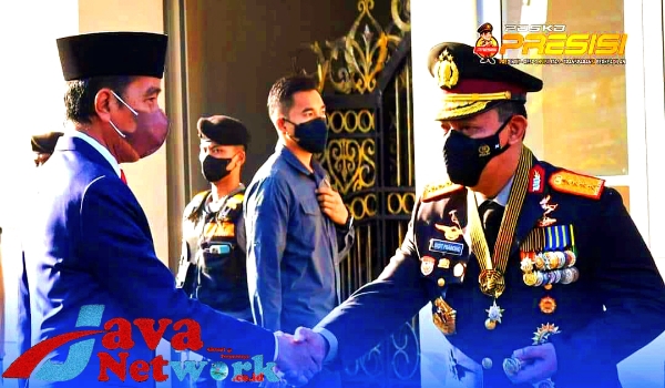 Presiden Jokowi Bersama Kapolri Saat HUT Bhayangkara Ke-76 Di Akpol Semarang
