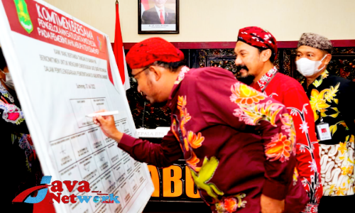 Bupati Sumenep Ra Achmad Fauzi Saat Fakta Integritas Program Satu Data Indonesia