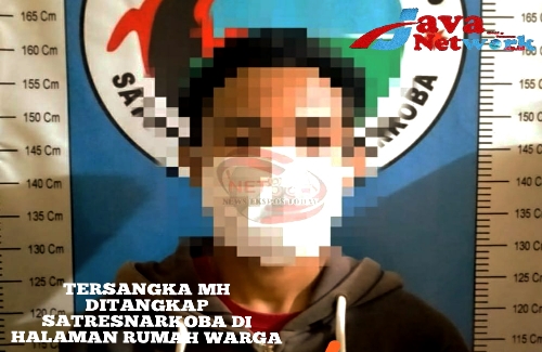 Tersangka MH yang Berhasil Diringkus Satresnarkoba Polres Sumenep