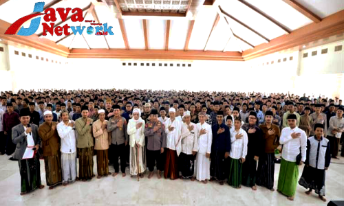 Suasana Di Pondok Pesantren Lirboyo Kediri Saat Acara Khotmil Qur'an Dari Polri Untuk Negeri