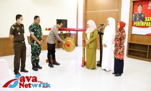 Wakil Bupati Sumenep dan Kapolres Sumenep Saat Launching Satgas PPA