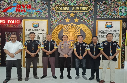 Kapolres Sumenep AKBP Edo Satya Kentriko SH SIK MH Saat Menerima Silaturahmi GMBI Distrik Sumenep