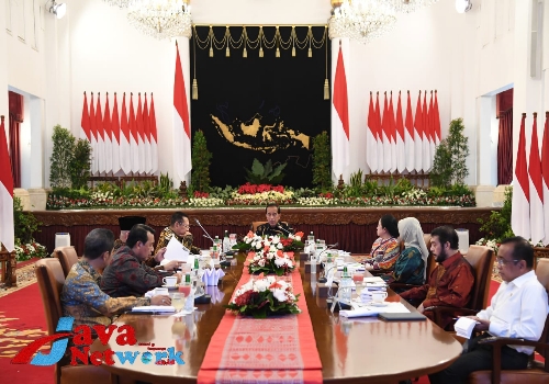 Presiden Jokowi Saat Melakukan Pertemuan Dengan Para Pimpinan Lembaga Negara