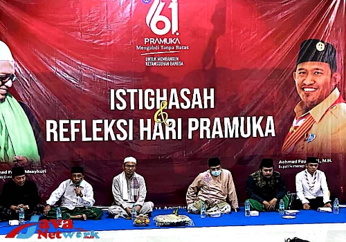 Pagelaran Istighosah dan Pengajian Digelar Kwarcab Pramuka Sumenep