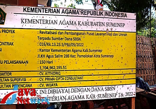 Papan Proses PLHU Kemenag Sumenep 