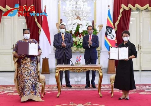 Presiden Jokowi Saat Menerima Kunjungan Kerja Raja Mswati