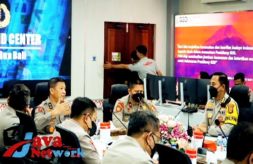 Asops Kapolri Irjen Pol Agung Setya Saat Memberikan Arahan Pada Persiapan Pengamanan KTT G20