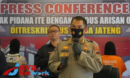 Kabid Humas Polda Jateng Iqbal saat keterangan pers di Mapolda Jateng