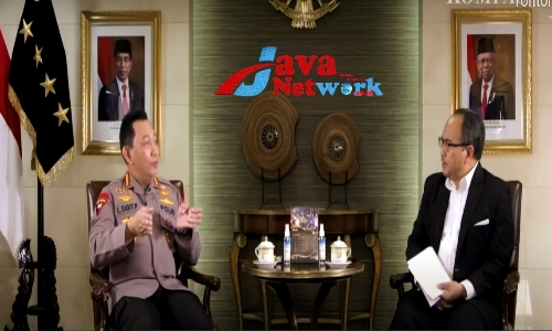 Screenshot Kapolri Saat Di Wawancara Kompas TV 