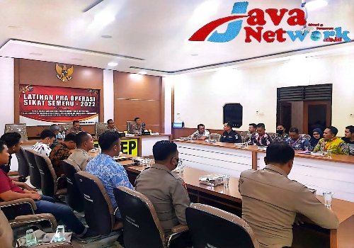 Kapolres Sumenep AKBP Edo Satya Kentriko SH SIK MH Pimpin Rapat Gelar Operasi Semeru 2022