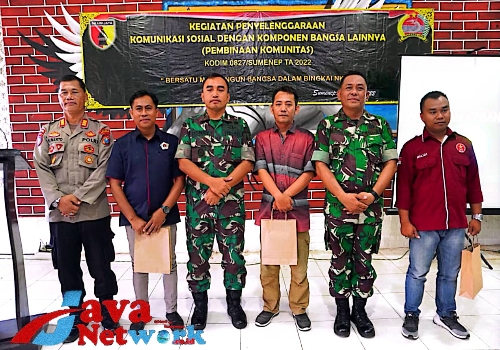 Suasana Komsos Dandim 0827/Sumenep Bersama Perwakilan Asosiasi Wartawan se-Kabupaten Sumenep