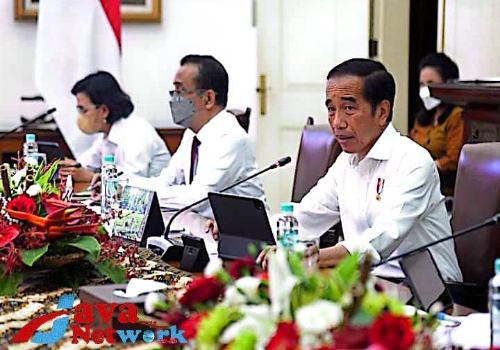 Presiden Jokowi Saat Memberikan Arahan Terkait Obat Penyebab Gagal Ginjal