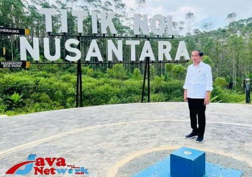 Presiden Jokowi saat Meninjau Pembangunan IKN