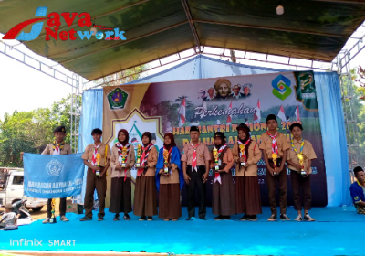 Suasana Kegiatan Perkemahan Sako Ma'arif NU Anak Cabang Giligenteng