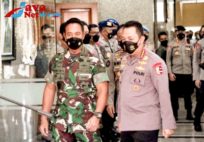 Kapolri Jenderal Polisi Drs Listyo Sigit Prabowo dan Panglima TNI Andika Perkasa