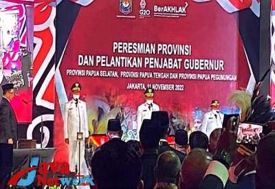 Mendagri Saat Melantik Tiga PJ Gubernur Papua