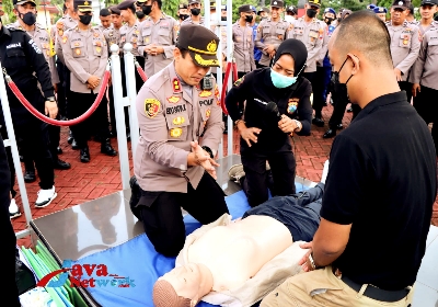 Kapolres Sumenep Saat Kegiatan BLS