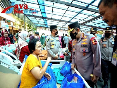 Kapolri Jenderal Polisi Drs Listyo Sigit Prabowo MSi saat Kunjungi Pengungsi Gempa Cianjur