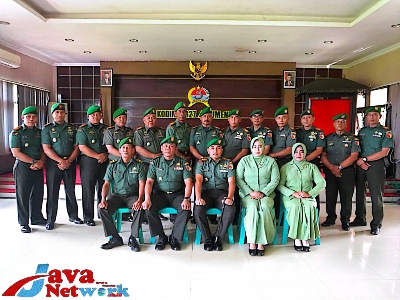 Dandim Sumenep Letkol Czi Donny Pramudya Mahardi SE Saat Foto Bersama Pelepasan Satu Perwira Korp Raport Pindah Satuan