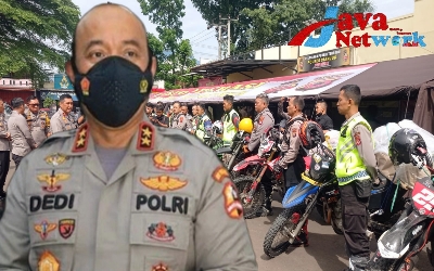 Kadiv Humas Mabes Polri Irjen Pol Dedi Prasetyo Polri Gunakan Motor Trail