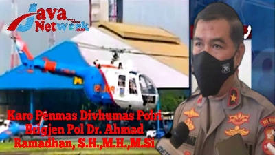 Karo Penmas Divhumas Mabes Polri Brigjen Pol Dr. Ahmad Ramadhan, S.H.,M.H.,M.Si saat Konferensi Pers