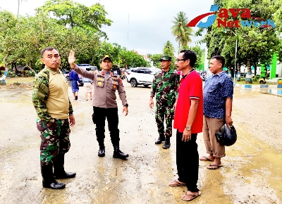 Sinergitas Kapolres Sumenep Dandim Sumenep dan Dinas Terkait Dalam Penanganan Pasca Banjir Di Kecamatan Pragaan