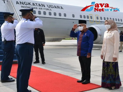 Wapres KH Ma'ruf Amin Bertolak Ke Papua Bersama Istri