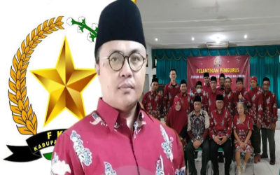 Ketua FKUB Kabupaten Sumenep KH. Qusyairi Zaini, S.S bersama Semua Pengurus FKUB Periode 2022-2027