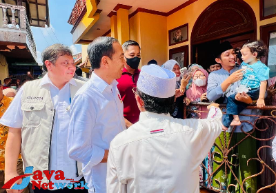 Presiden Jokowi Saat Mengunjungi Ponpes Darul Falah Kabupaten Cianjur