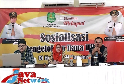 Kabag Kesra Setdakab Sumenep Kamiluddin, S.Pdi Saat Memberikan Sambutan