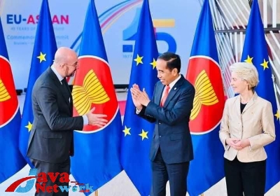 Presiden Jokowi Saat Menghadiri KTT Peringatan 45 Tahun ASEAN-Uni Eropa
