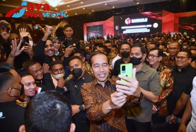 Presiden Jokowi Saat Menghadiri Konsolidasian Nasional Bawaslu