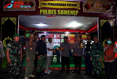 Usai Zoom Meeting Bersama Kapolri, Danramil 0827/01 Kota Ikuti Gelar Patroli Bersama Malam Tahun Baru