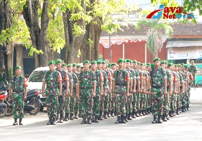 Gelorakan Semangat Pagi, Kodim Sumenep Gelar Latihan PBB dan Yel-Yel