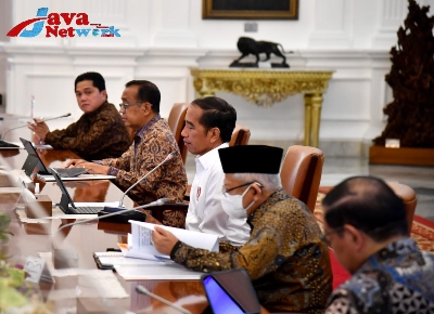 Presiden Jokowi Memimpin Ratas Di Istana Jakarta