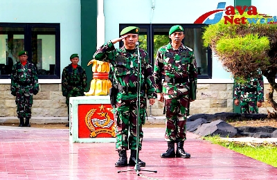 Kasdim 0827/Sumenep Wakili Dandim 0827/Sumenep Pimpin Langsung Upacara 17an Di Makodim Sumenep