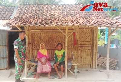 Babinsa Koramil 0827/04 Cek Lokasi Penerima RTLH di Desa Sera Timur Bluto