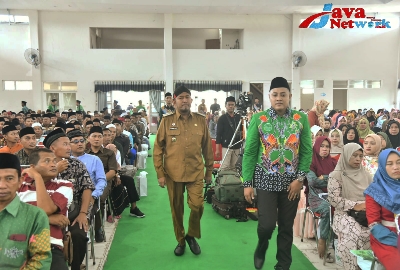 Bupati Sumenep Ra Achmad Fauzi SH MH Saat Menghadiri Rapat Anggota Tahunan BMT-NU