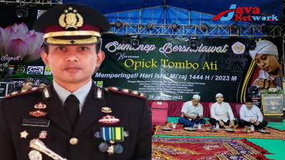 Kapolres Sumenep AKBP Edo Satya Kentriko SH SIK MH Saat Menghadiri Acara Sumenep Bersholawat