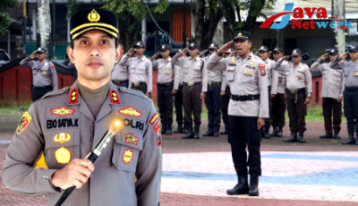 Kapolres Sumenep AKBP Edo Satya Kentriko SH SIK MH dan Apel Gelar Pasukan Dalam Rangka HUT ke-42 Satpam