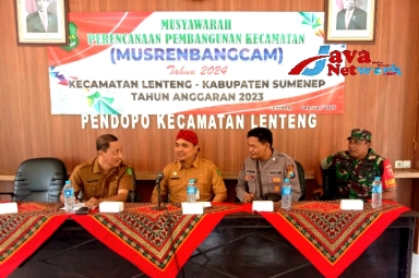 Babinsa Koramil 0827/Lenteng Hadiri Musrenbangcam Untuk Perencanaan Pembangunan Tahun 2024