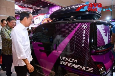 Presiden Jokowi Saat Menghadiri Pameran Otomotif IIMS 2023