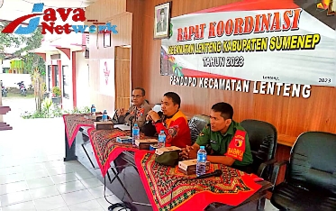 Wakili Danramil, Serda Wiwit Babinsa Koramil 0827/5 Lenteng Hadiri Rakor Lintas Sektoral