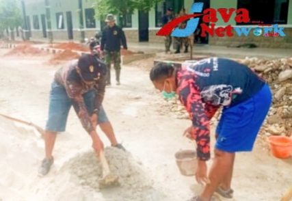 Anggota Kodim 0827/Sumenep Laksanakan Pembenahan Pangkalan