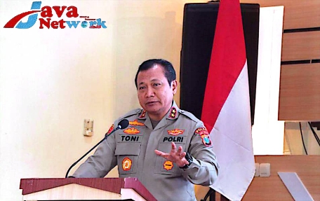 Kapolda Jatim Irjen Pol Toni Harmanto Saat Memberikan Sambutan Pada Kunjungi di Kabupaten Lamongan